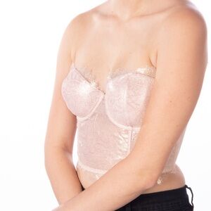 Victoria's Secret Light Pink Lace Bustier
